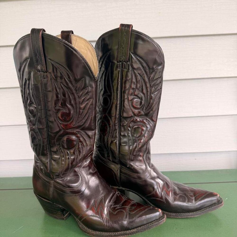 Vintage J Chisolm Cowboy Boots
